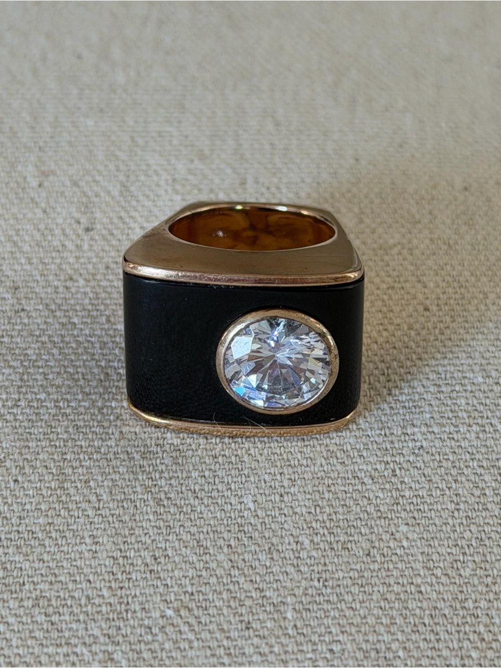 Gold Tone Sterling Silver Ring